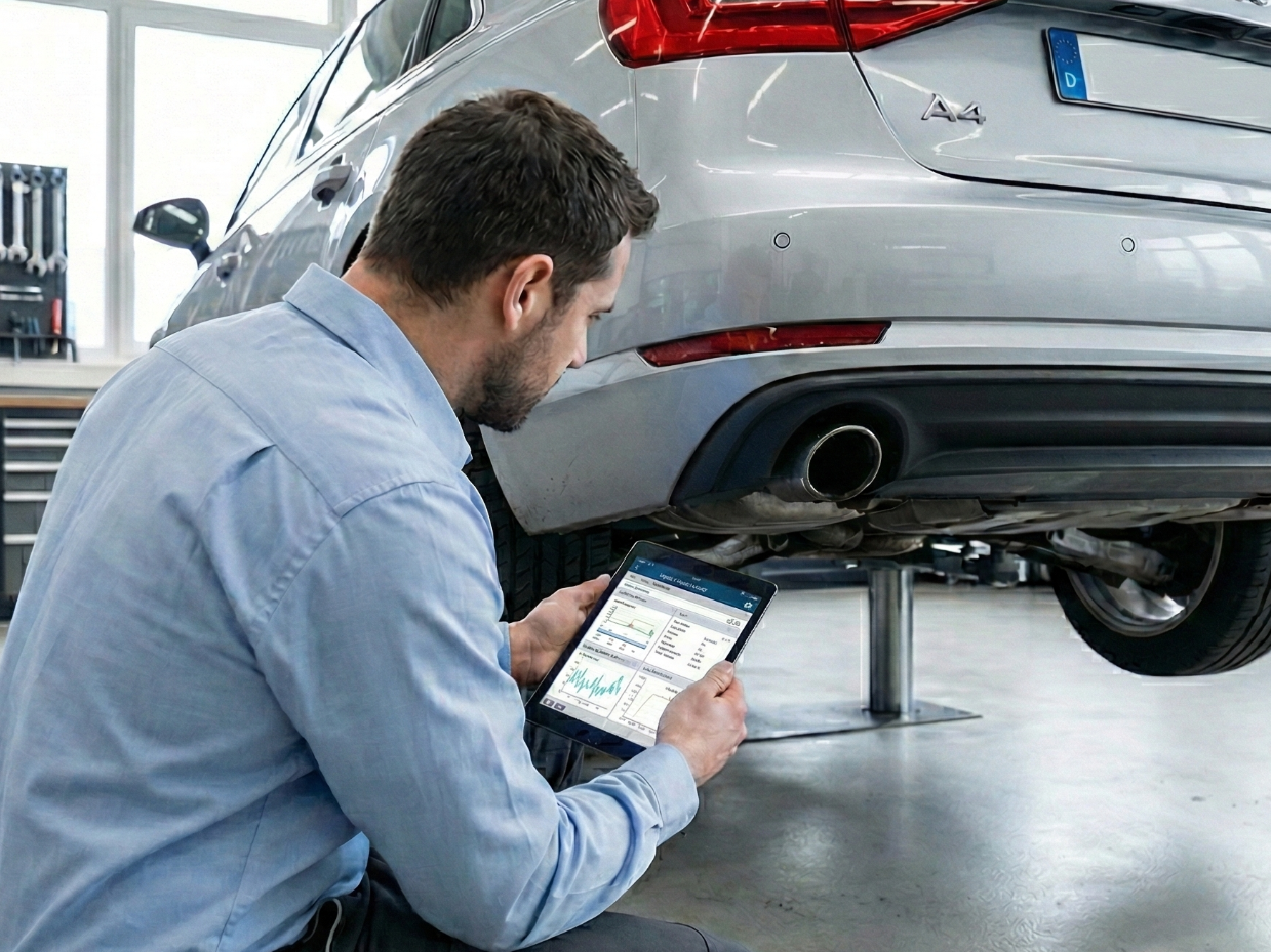 Professionelle Fahrzeugbegutachtung und digitale Schadenaufnahme durch KFZ-Sachverständigen im Hohenlohekreis